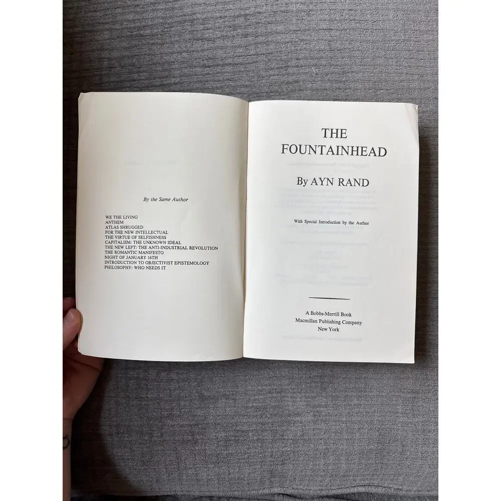 The Fountainhead by Ann Rand Paperback Book 1968 25th Anniversary